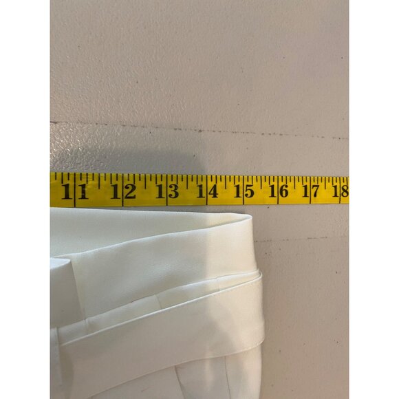 HAVE Los Angelos White Straight-Leg Trousers With Tie Waist Medium - Picture 10 of 11